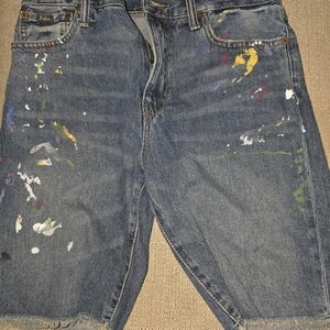 Polo by Ralph Lauren Blue Paint-Splattered Kids Jeans